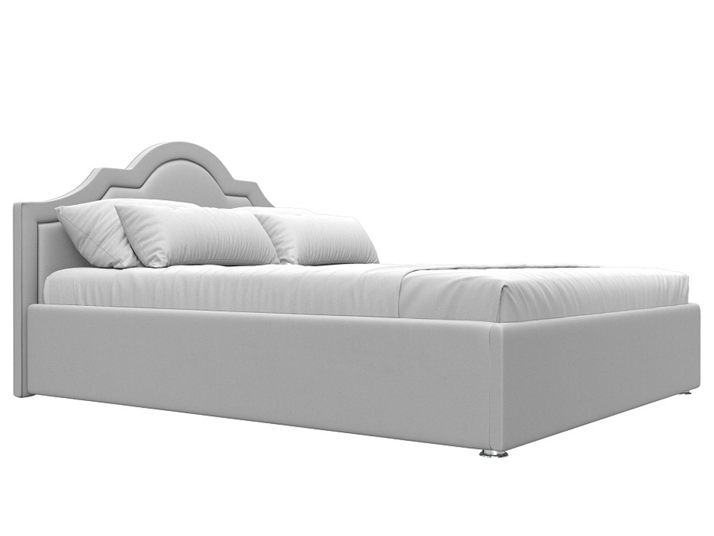 Кровать интерьерная Афина 160, Белый, Экокожа, 28510