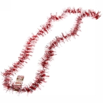 Мишура 2м 9см «Фейерверк» красный/серебро