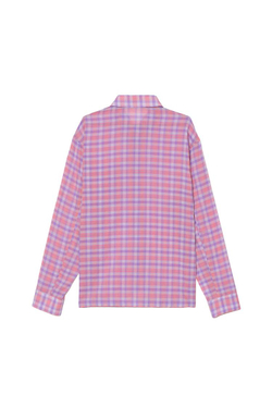 ZARA X BENITO ANTONIO РУБАШКА СВОБОДНОГО КРОЯ В КЛЕТКУ, КРАСНОВАТЫЙ