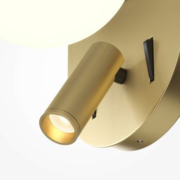 Настенный светильник (бра) 9W 3000К MOD441WL-L8BS3K латунь Dialogue Maytoni