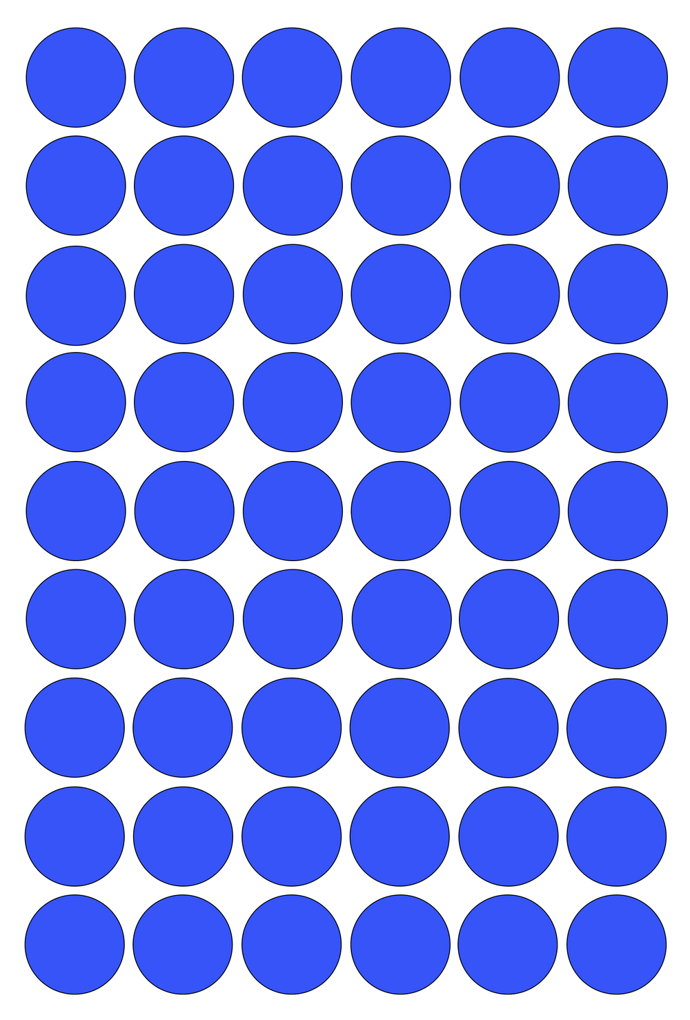 Виниловые наклейки для упаковки и маркировки Policomprint M4. 20 мм. 54 шт.