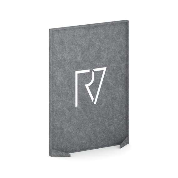 AcustiX Напольная прямая перегородка с фигурными вырезами VE.NPPF-100.14 Морская Галька 1000*400*140