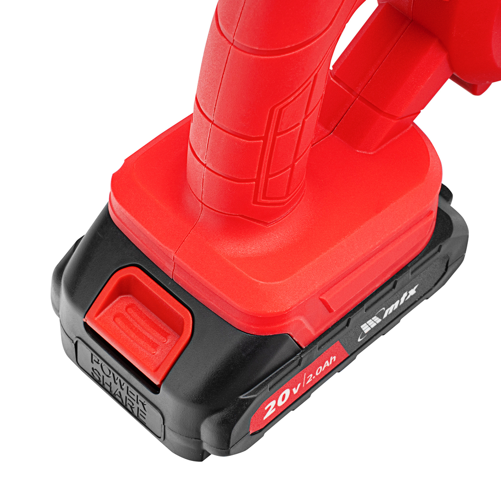 Воздуходувка-пылесос акк. портативная, LB-185, 35 м/с, 170 м3/ч, Li-Ion, 20 В // MTX