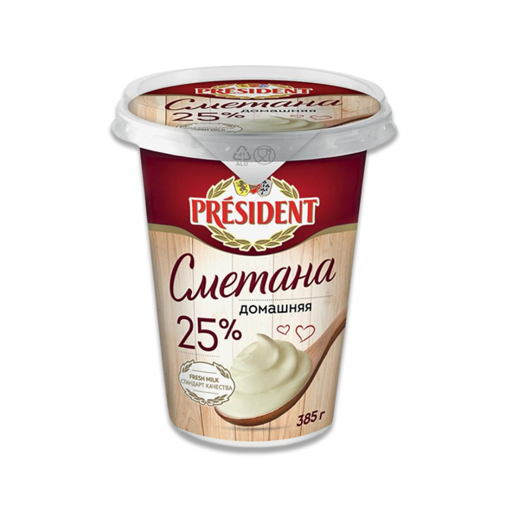 Сметана Food Master 25% 385 гр