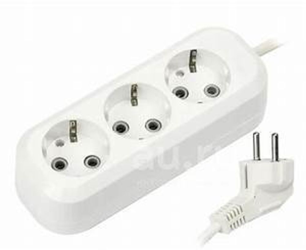 Удлинитель 3 гнезда 5м с/з 16А/3,5кВт с выкл.Smartbuy(SBE-16-3-05-ZS)