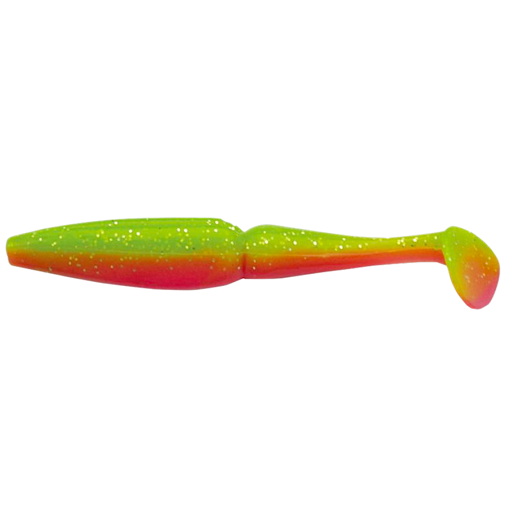 Мягкая приманка Mottomo Zander тонущ. MR3109PK6 K059/3.5" 8см 6шт Chartreuse Orange