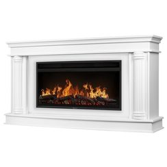 Каминокомплект: Очаг Electrolux EFP/P-4220LS, портал Olympia 42/40/36, белый