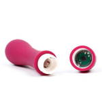 Бордовый мини-вибратор LILO - 11,8 см. (Цвет: бордовый)