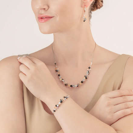 Колье Coeur de Lion Black-Crystal 4639/10-1318