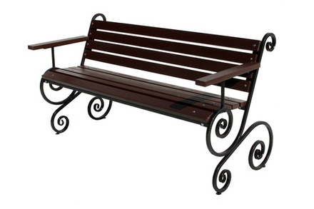 Лавочка садовая Garden Story Шарм с подлокотником 1,5м (1 уп.)