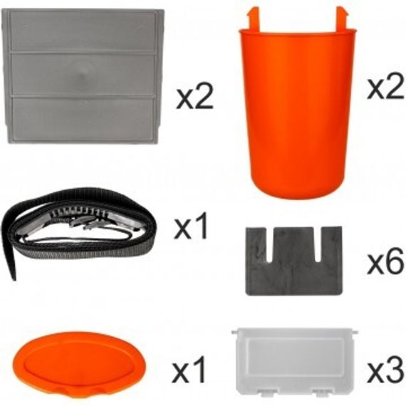 Ящик зимний Helios &quot;FishBox&quot; (10л) оранжевый