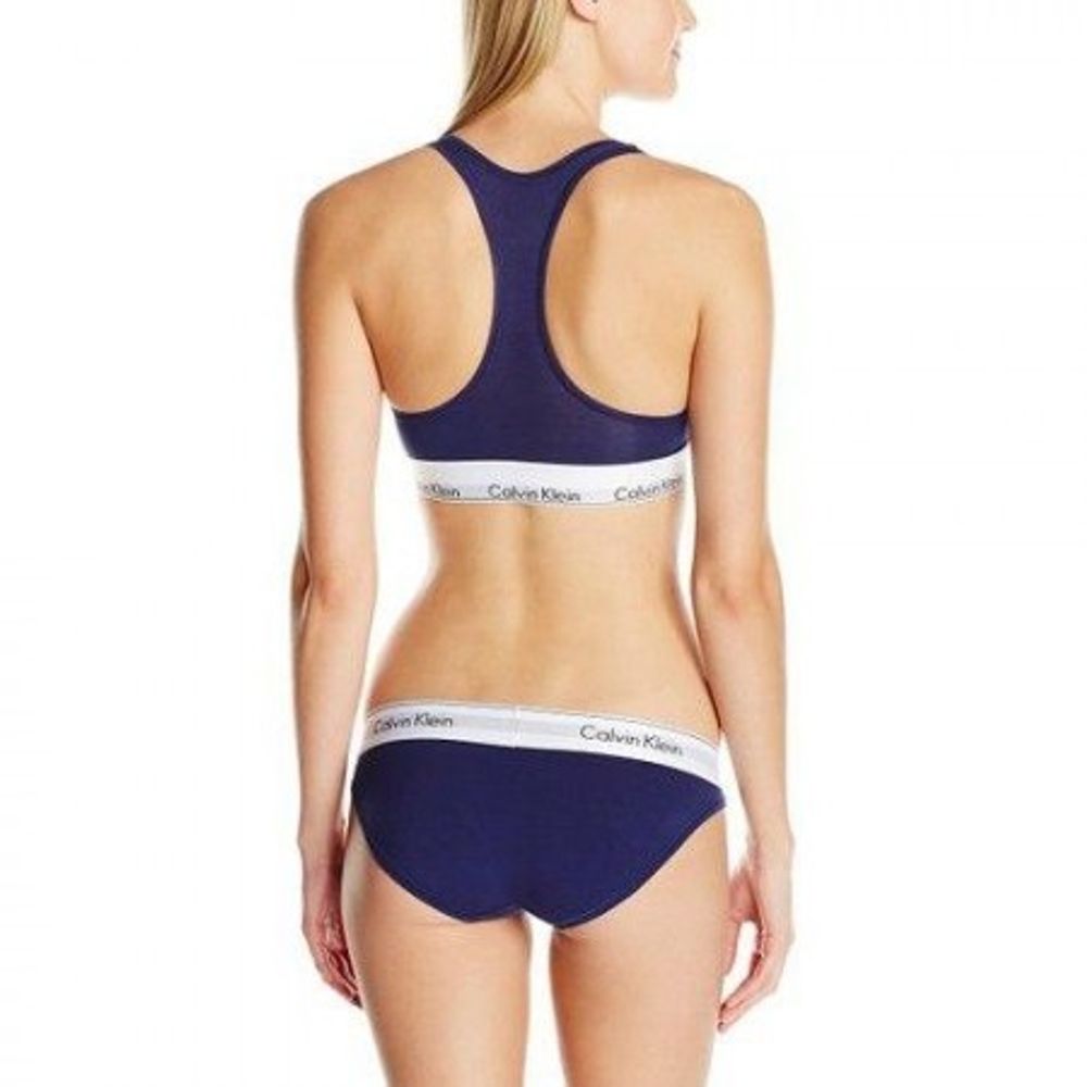 Женский комплект черный топ и слипы Calvin Klein Women Navy