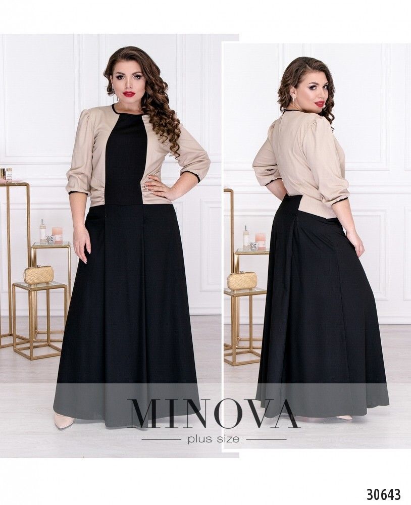 Платье 343-черный Minova