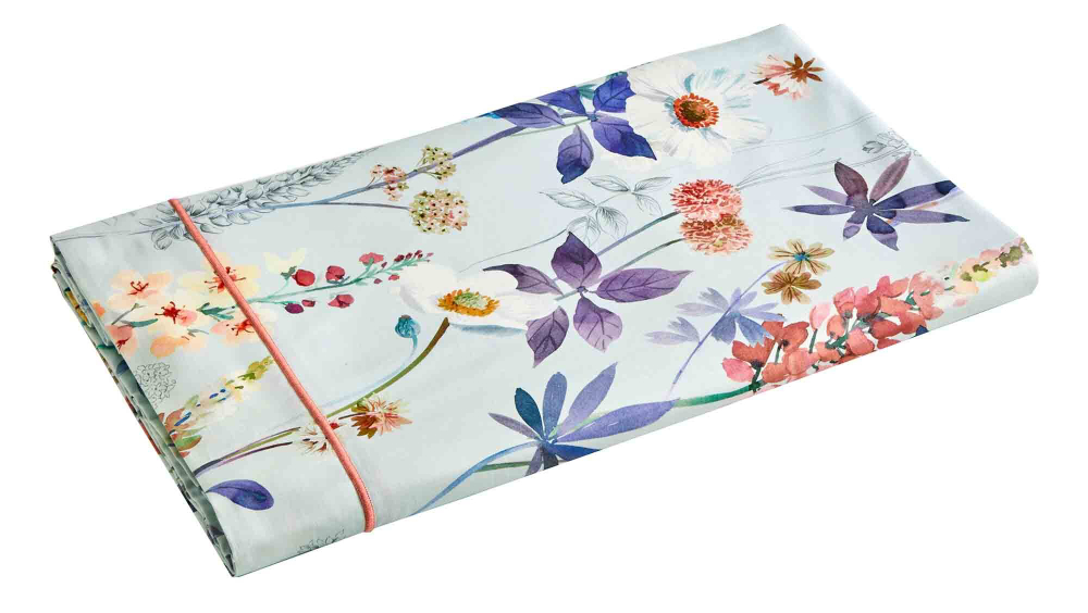 Постельное белье 2 спальное евро Blanc des Vosges Florilege Bois De Rose