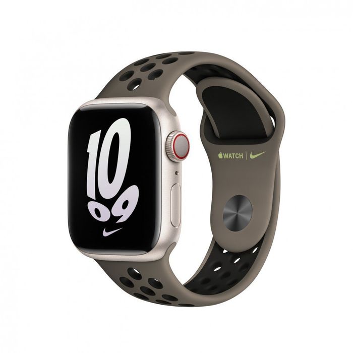 40 41mm Olive Grey Black Nike Sport Band S M