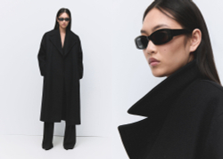 Пальто из шерсти с поясом