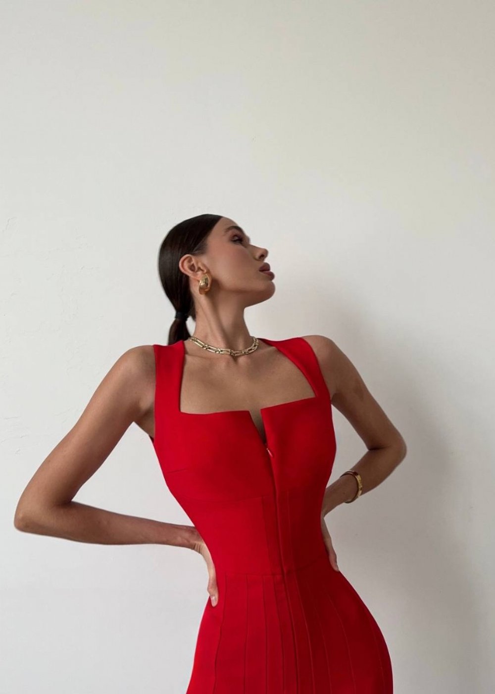 Платье Синди, Красный