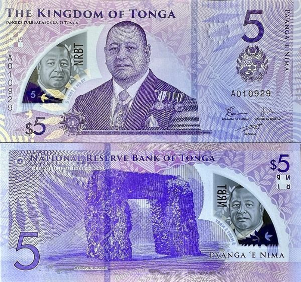 Тонга 5 паанга 2023 UNC