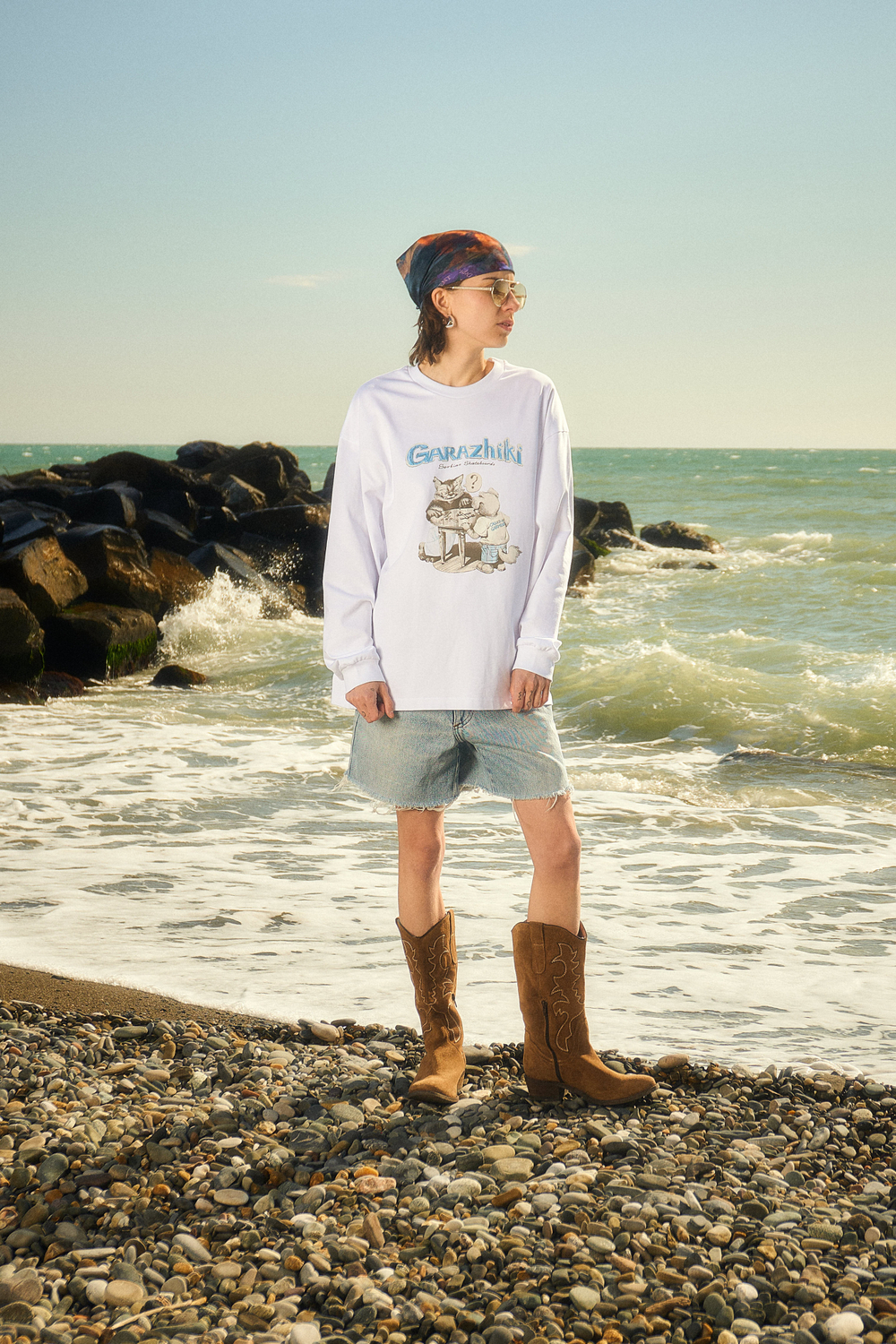 Лонгслив Called a Garment Garazhiki Longsleeve "White"