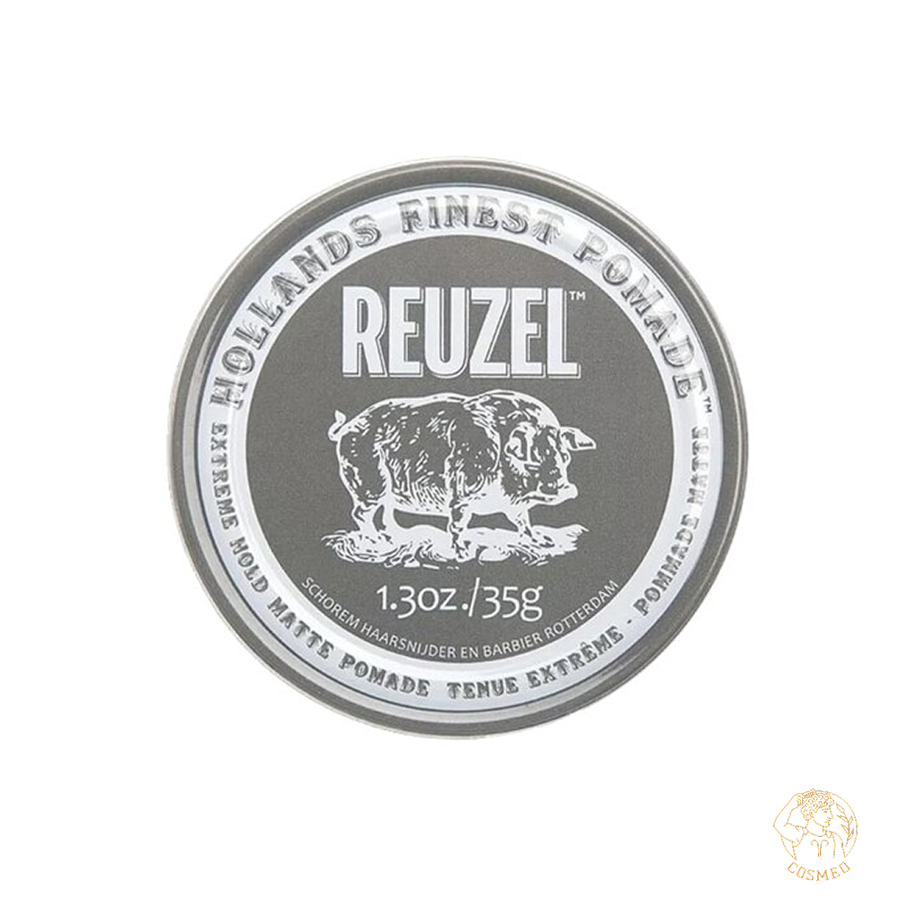 Reuzel Extreme Hold Matte Pomade серая помада Piglet - водник