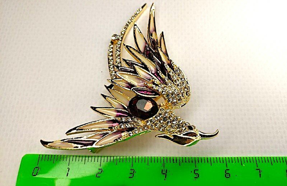 Брошка "Птица Феникс". Символ перерождения