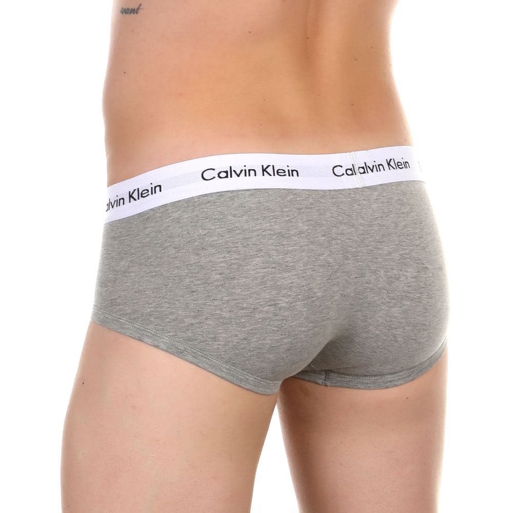 Мужские трусы брифы серые меланжевые Calvin Klein