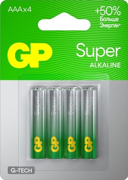 Батарейка GP Super (ААА) бл 4шт