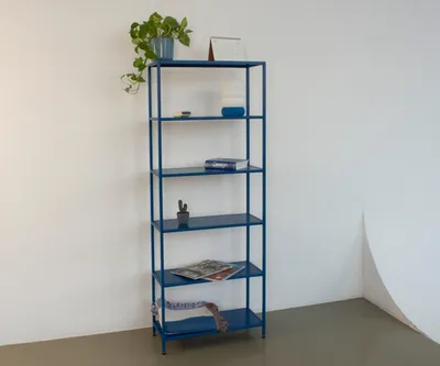 Стеллаж металлический 155х60х25, синий