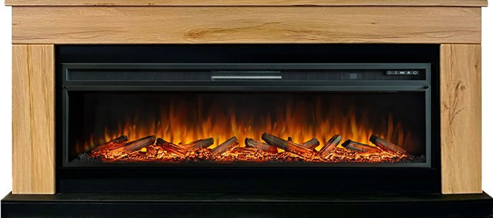 Каминокомплект Bergen 60 (Разборный) - Дуб галифакс с очагом Vision 60 LOG LED