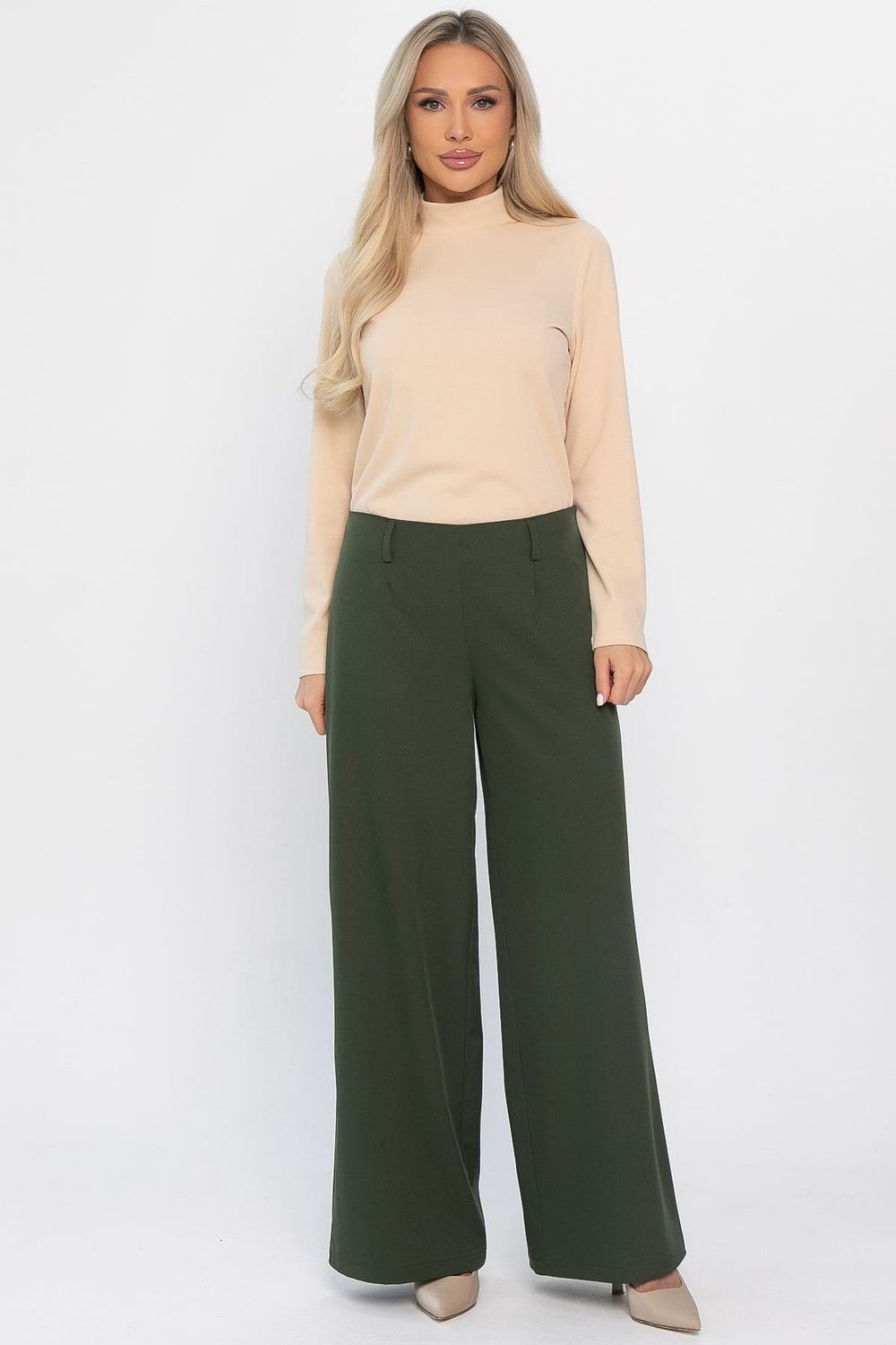 Брюки палаццо Настроение города (хаки) Б14509-8М LT Collection