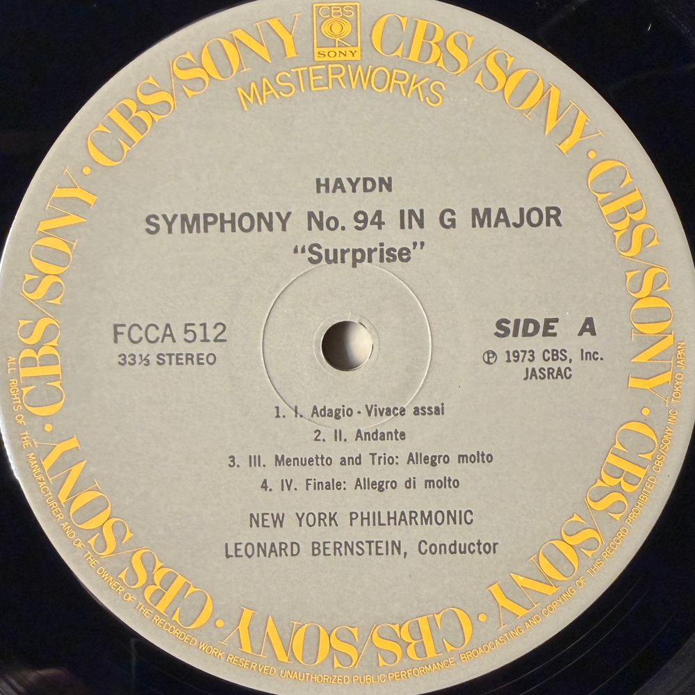 Гайдн - Симфония № 94 Сюрприз / Симфония № 101 Часы (Япония) Т