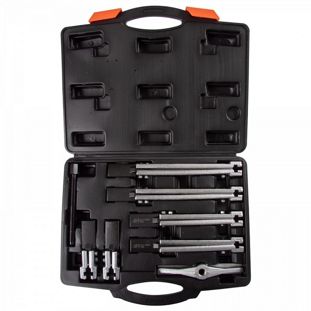 AFFIX (AF10412008C) Съемник подшипников, 2-х захватный, кейс, 8 предметов