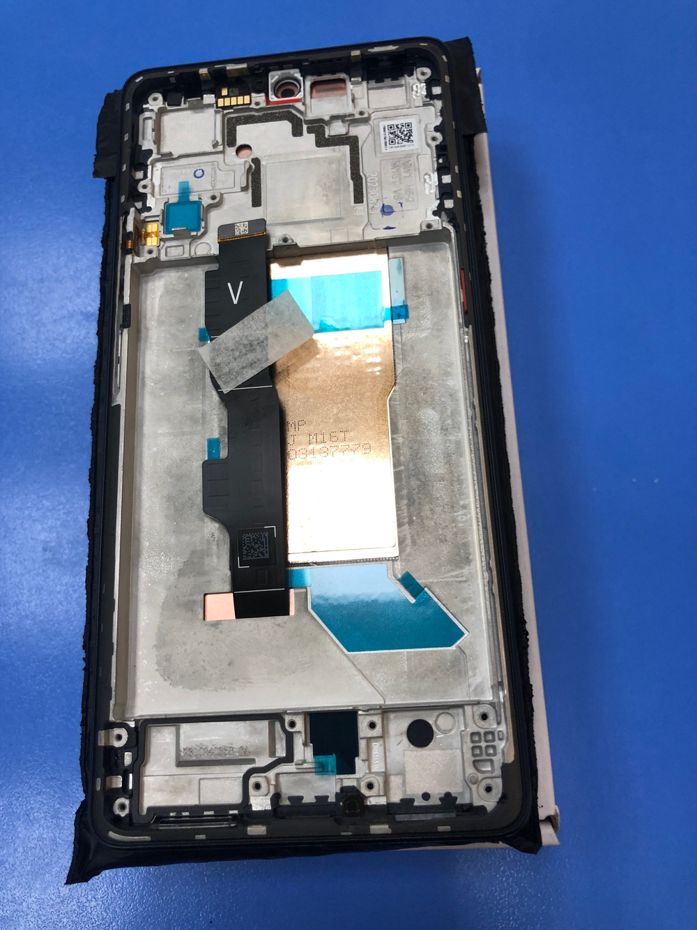 Дисплей в сборе с тачскрином и рамкой чёрный для Xiaomi Poco F5 Оригинал Сервисный