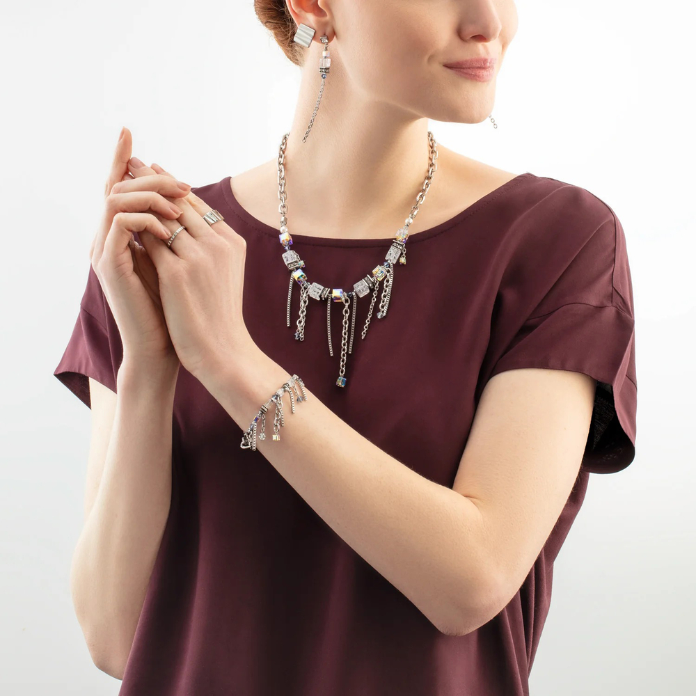 Серьги клипсы Coeur de Lion Silver 0141/22-1700