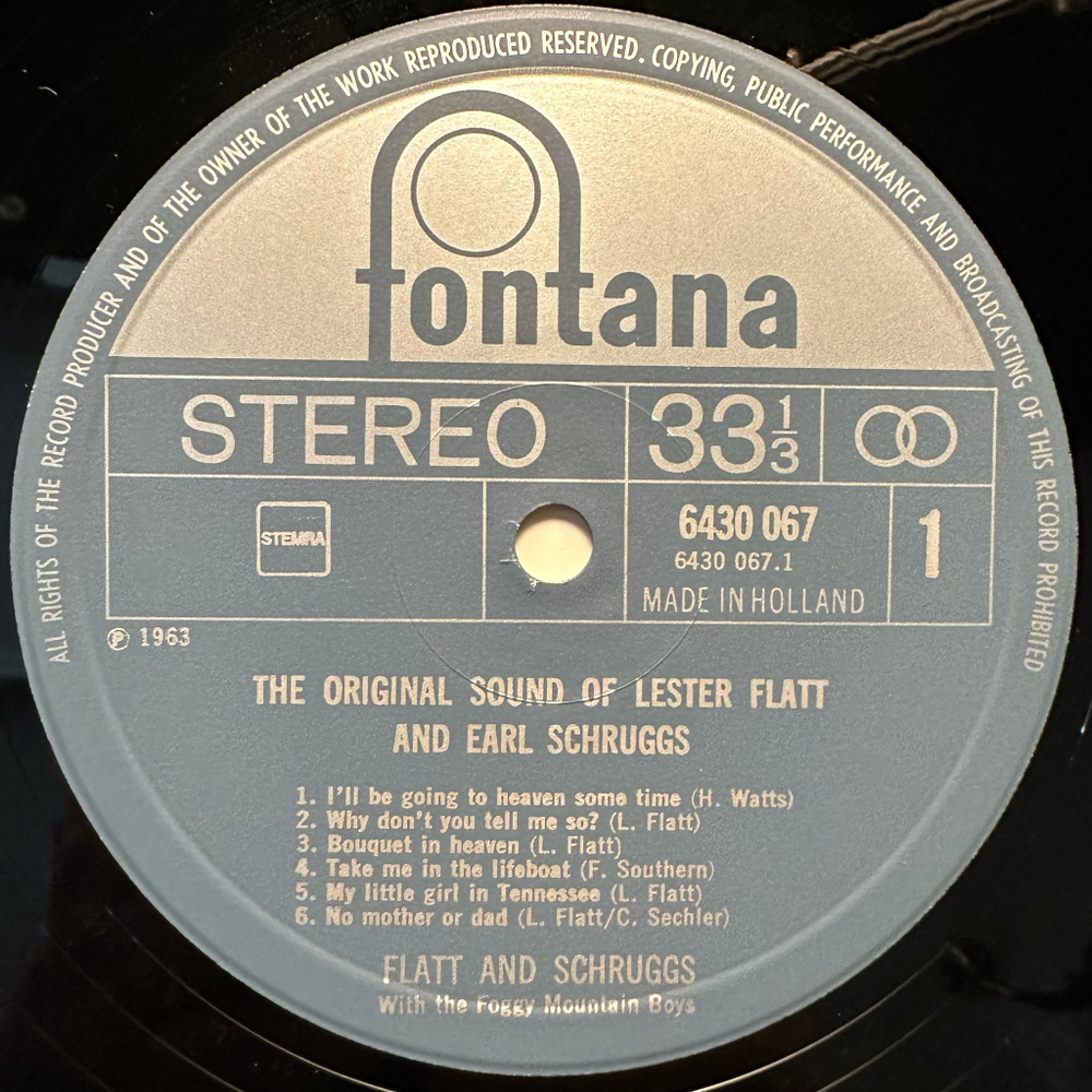 Lester Flatt & Earl Scruggs - The Original Sound (Голландия)