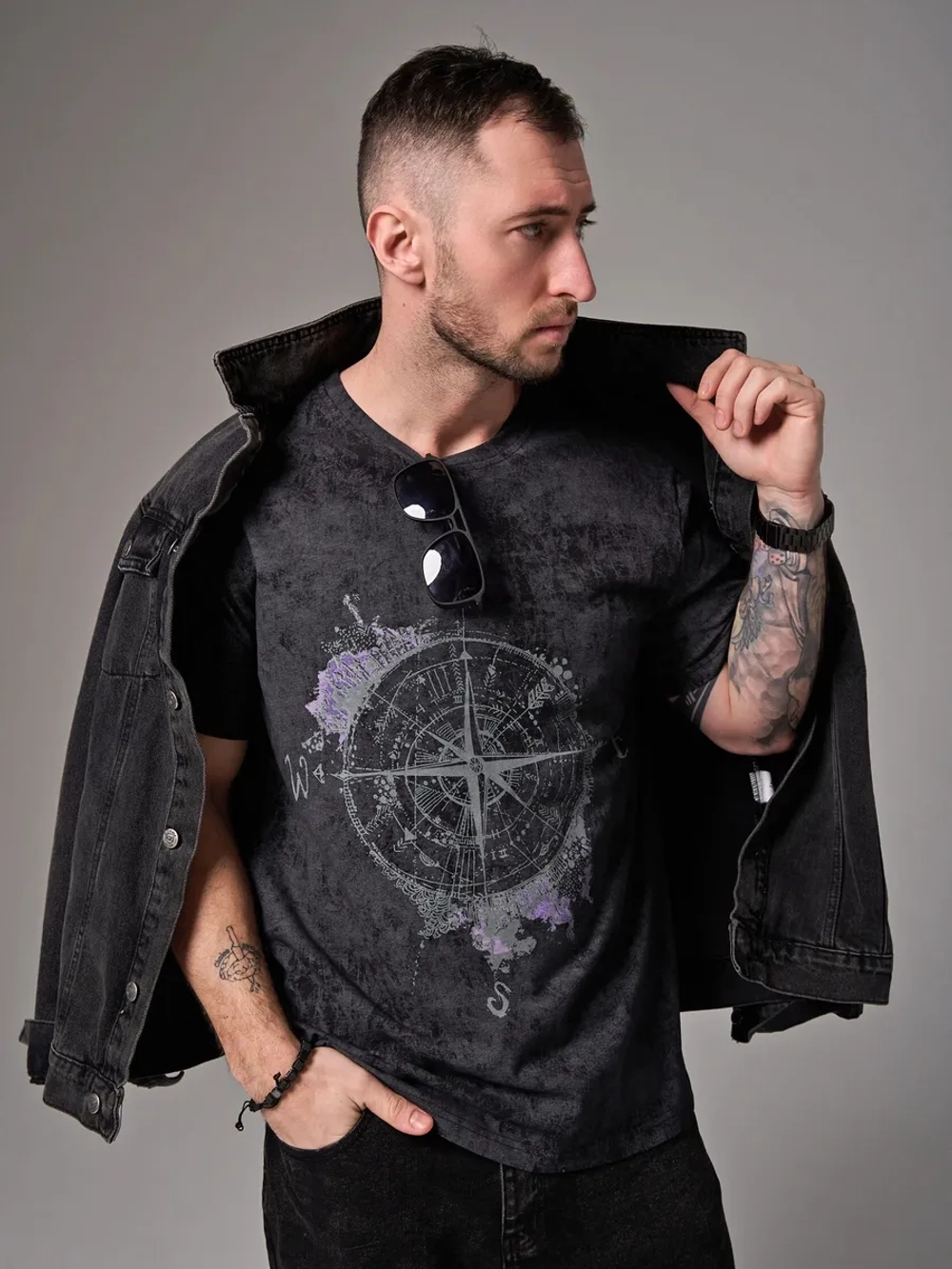 Футболка мужская "Роза ветров"