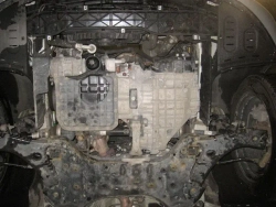 Защита картера двигателя, КПП (2 мм, сталь) для Kia Carnival 2014-2021 (V = 2.2TDi AT FWD) Sheriff.11.4266