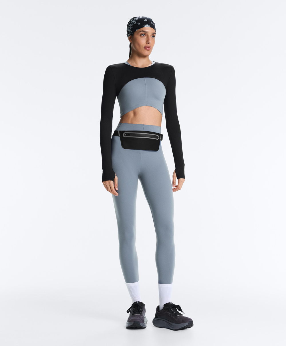 Oysho Топ Compressive, серо-синий