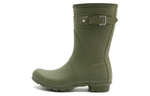HUNTER Waterproof And Wear resistant Rain Boots Women"s Green