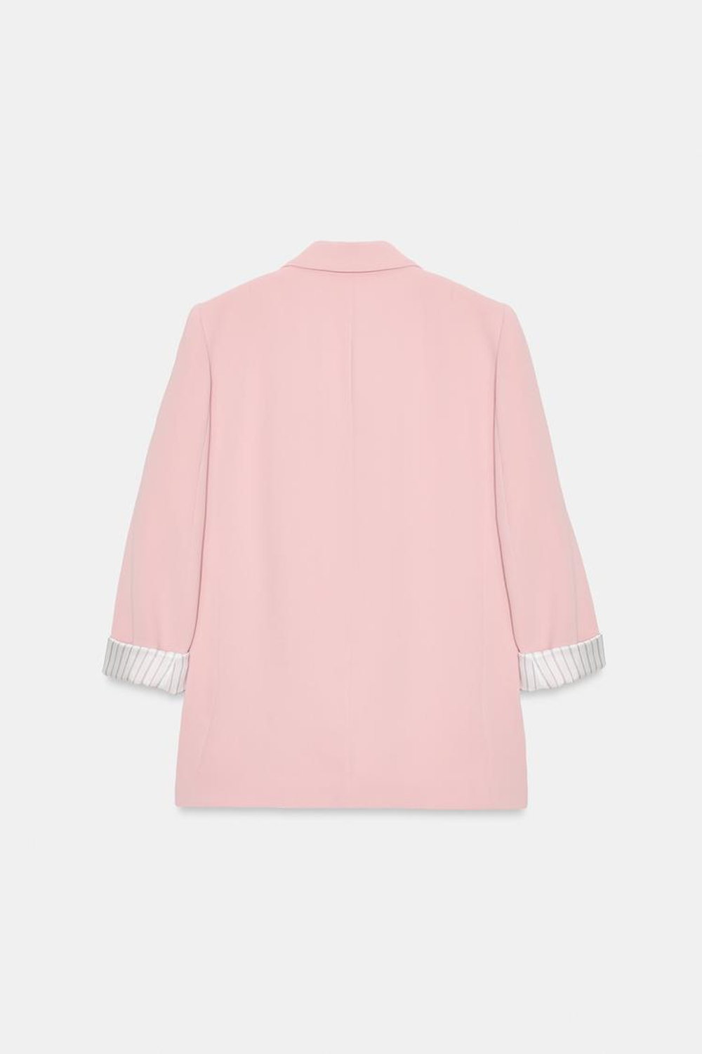 ZARA БЛЕЙЗЕР С ПРИНТОМ НА МАНЖЕТАХ, РОЗОВЫЙ