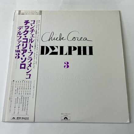 Винтажная виниловая пластинка LP Chick Corea, Delphi 3 Solo Piano Improvisations (Япония 1980) (Оби)
