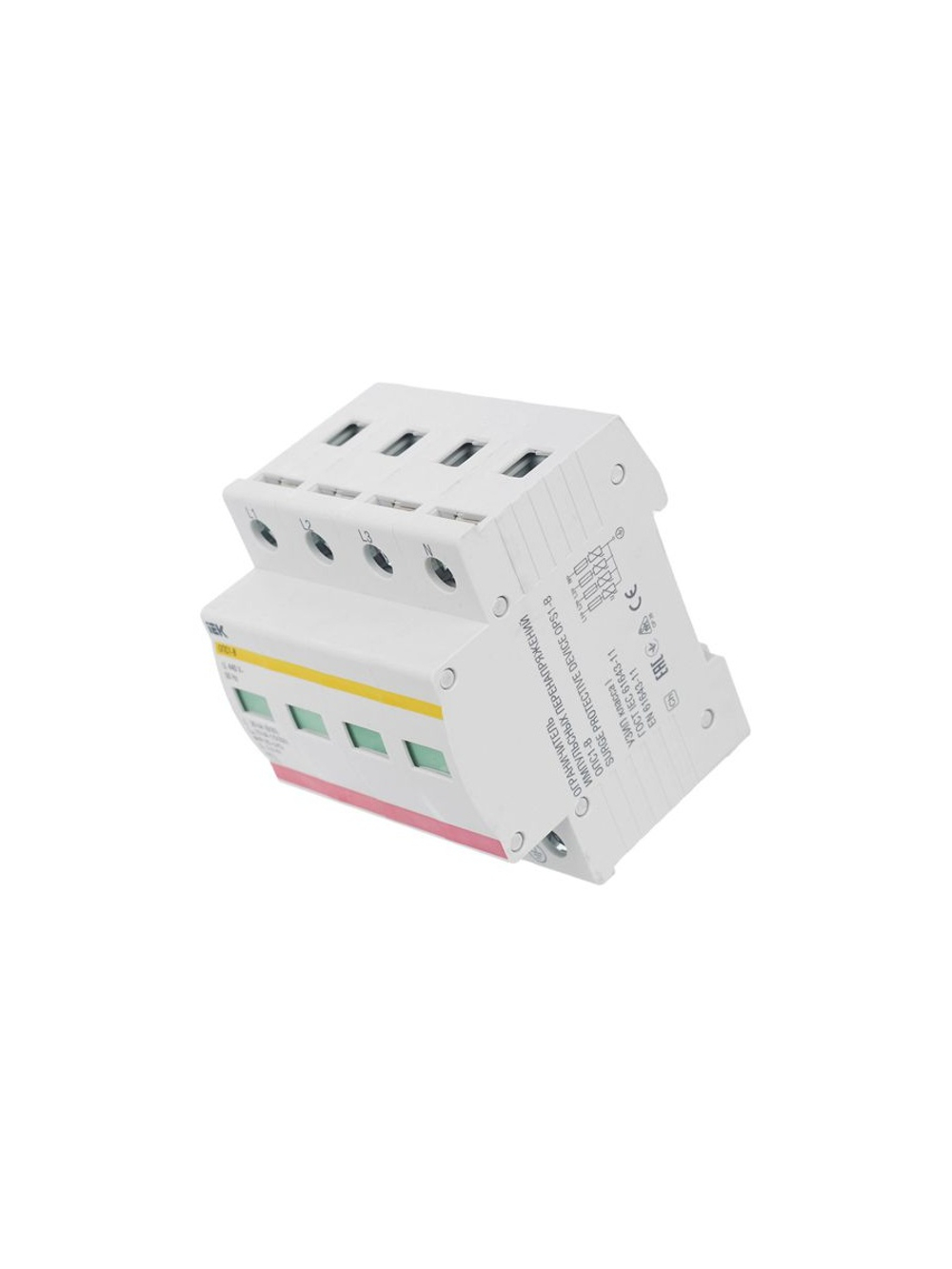 Ограничитель перенапряжения ОПС1-B 4P KARAT IEK MOP20-4-B