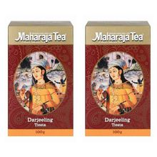 Чай чёрный Maharaja Tea Darjeeling Tiesta индийский байховый 100 г, 2 шт