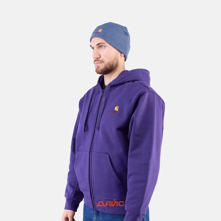 Шапка Carhartt WIP American Script Beanie артикул:I034235_positano - купить в магазине Дайс