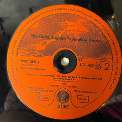 Винтажная виниловая пластинка LP Yello You Gotta Say Yes To Another Excess (Germany 1983)