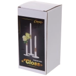 Подсвечник «GLOSS» 8*15 см, Белый/золото