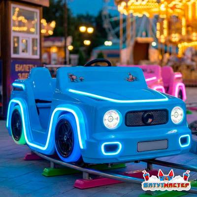 Рельсовый аттракцион «Ночной райдер», 5 кабинок, 10 мест