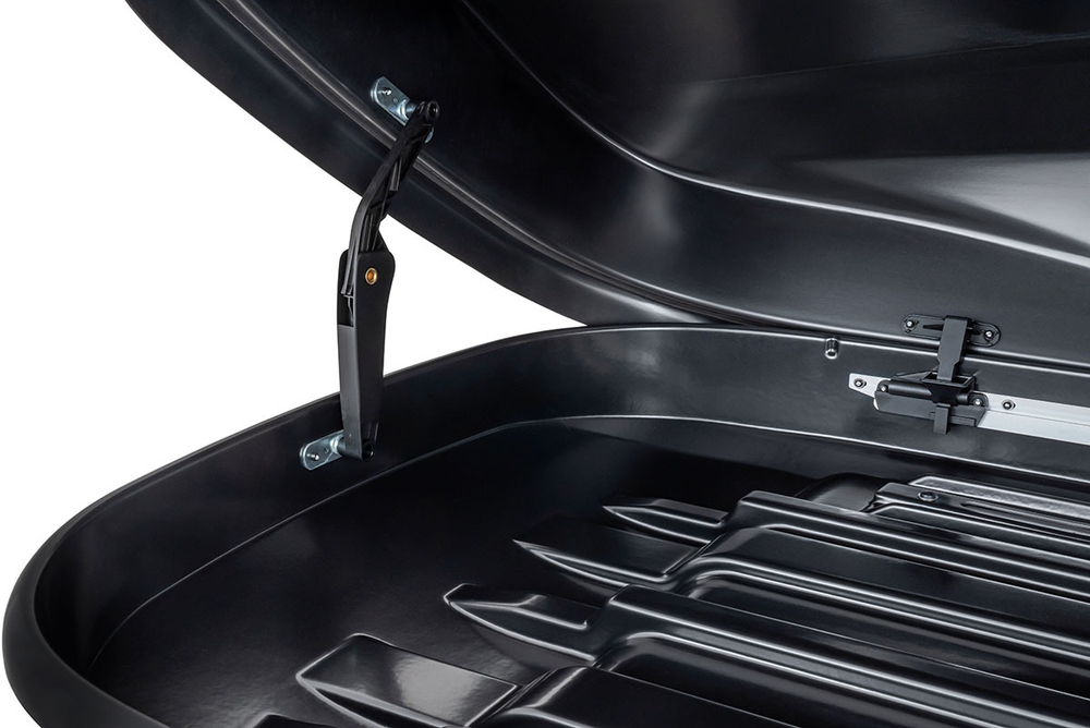 Бокс автомобильный на крышу Pentair PYTHON 400L черный глянец, двусторонний