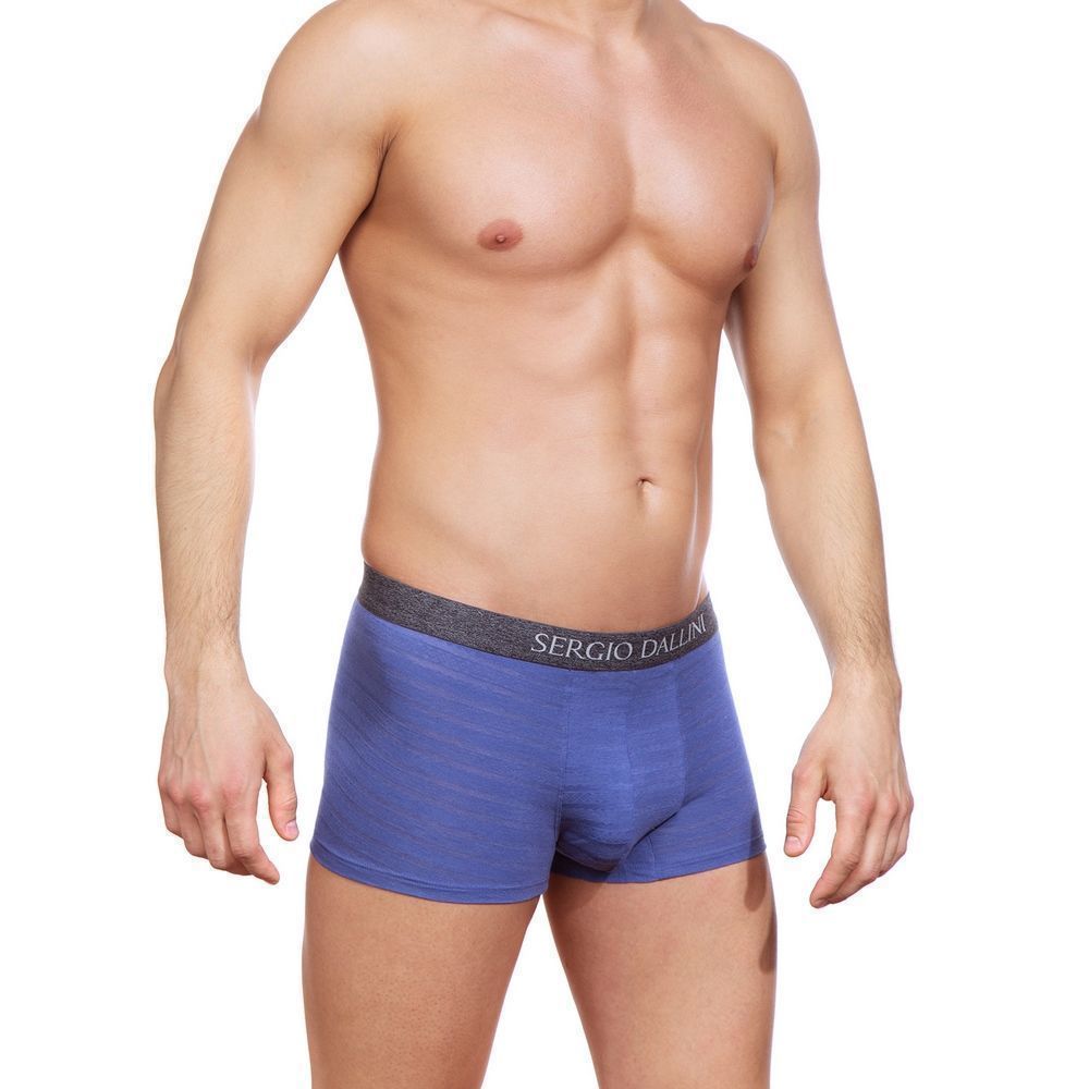 Мужские трусы боксеры синие Sergio Dallini SG2306-1