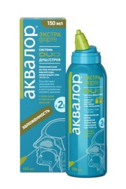 Аквалор Экстра Форте Дуо с Алое вера и Ромашкой римской 150 мл